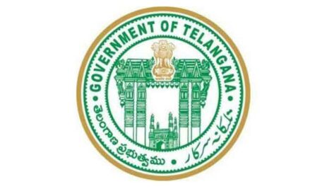 Group of Telangana police officers in uniform during a meeting