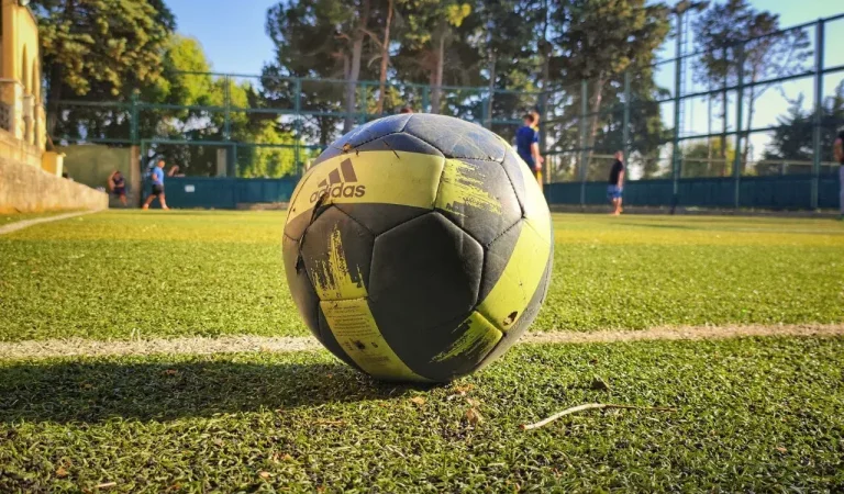 Action shot of young footballers competing during a TFA Youth League match in Hyderabad.