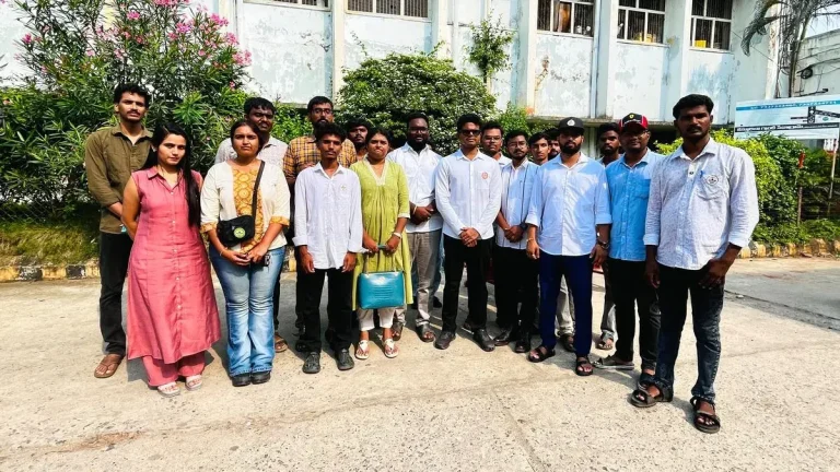 Cockroach Janta Party delegation visiting MGM Hospital in Warangal on September 21, 2026, to demand the opening of the new super-specialty hospital.
