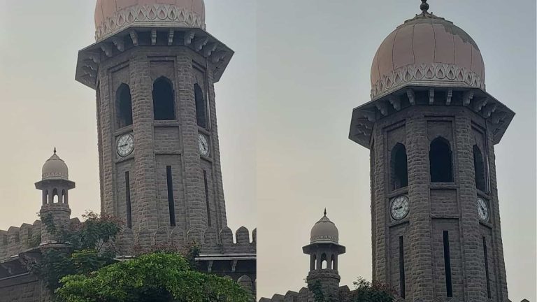 Moazzam Jahi Market clock tower in Hyderabad, a heritage structure from the Nizam era