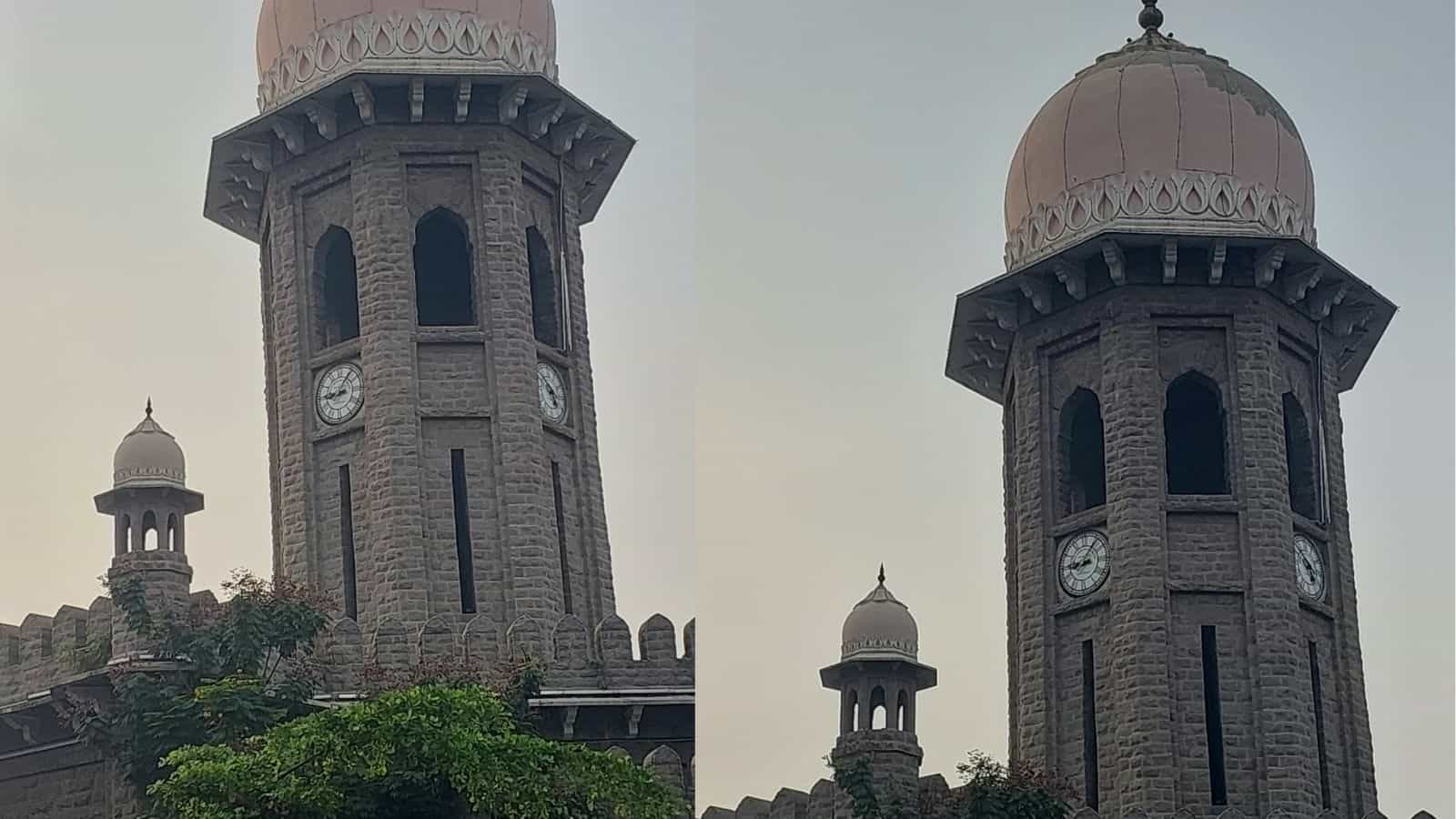 Moazzam Jahi Market clock tower in Hyderabad, a heritage structure from the Nizam era